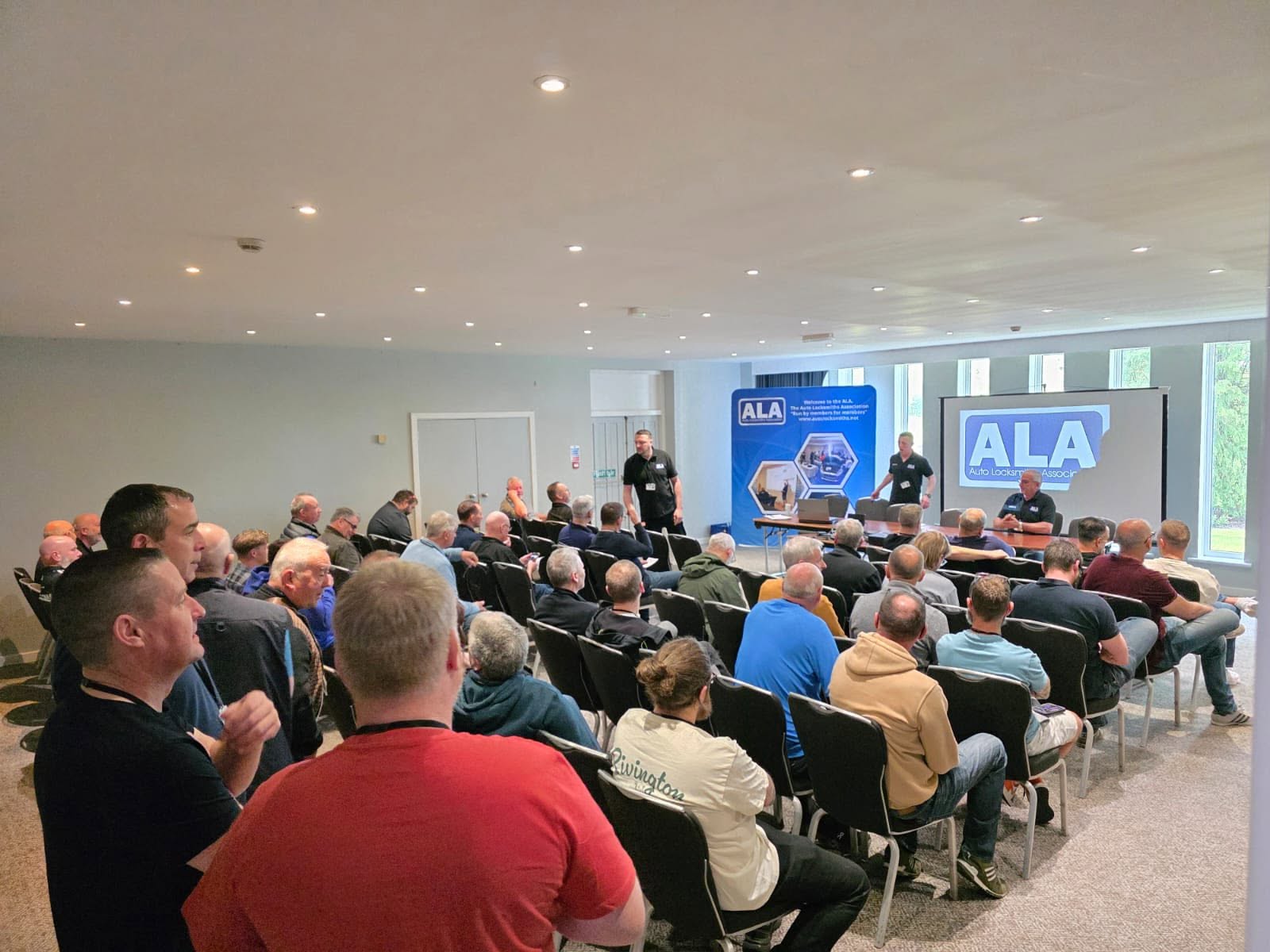 ALA members at a training meeting