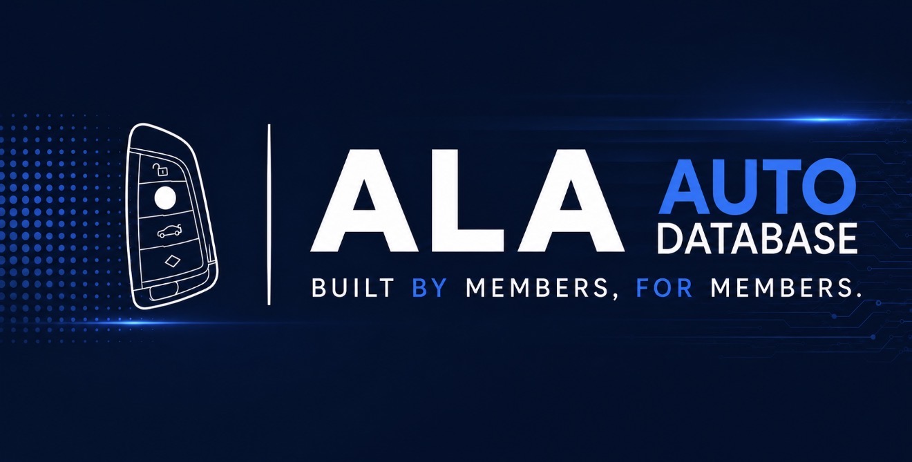 ALA Auto Database, built by members for members